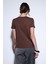 Kahve Basic Kadın T-Shirt 4