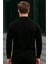 Erkek Yarım Fermuarlı Basic Kışlık Siyah Sweatshirt 5