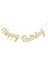 Happy Birthday Banner - Gold 5