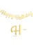 Happy Birthday Banner - Gold 6