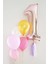 Rose 1 Rakamı Püsküllü Balon Set 2