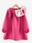 Fuşya Omzu Fiyonk Detaylı Kız Çocuk Elbise - Leah 6