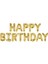 Gold Happy Birthday Balon Set 2