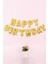 Gold Happy Birthday Balon Set 3