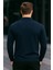 Erkek Yarım Fermuar Basic Kışlık Lacivert Sweatshirt 5
