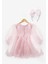 Pembe Uzun Kollu Organze Kız Çocuk Parti Elbisesi - Sage 6