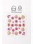 Pembe Çiçek ve Kalp Temalı Yüz ve Tırnak Sticker 4