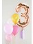 Rose 3 Rakamı Püsküllü Balon Set 2