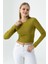 Kadın Bisiklet Yaka Pamuklu Basic Body Yeşil - MW0000832 3