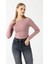 Kadın Bisiklet Yaka Pamuklu Basic Body Pembe - MW0000832 1