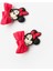 Kırmızı Fiyonk Detaylı Mickey Figürlü Kız Çocuk Toka Set 3