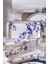 Blue Bird Kahvaltı Takımı 35 Parça 6 Kişilik Mavi Beyaz Stoneware Gold Detaylı 4