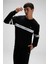 Pamuklu Regular Fit Bisiklet Yaka Şerit Detaylı Sweat Erkek Sweat EM618 1