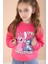 Fuşya Love Karakter Baskılı Şardonlu Badili Kız Çocuk Pantolonlu 2li Takım 22747 2