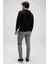 Pamuklu Regular Fit Kapüşonlu Fermuarlı Sweat Erkek Sweat EM555 5