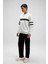 Pamuklu Regular Fit Bisiklet Yaka Şerit Detaylı Sweat Erkek Sweat EM618 2