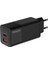 65W Çift Port Ultra Hızlı Şarj Aleti - Gan Destekli Android & iPhone & MacBook & iPad USB Qc3.0& Type-C Pd Şarj Adaptörü - Siyah 1