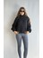 Kadın Balıkçı Yaka Uzun Kollu Basic Sweatshirt 4