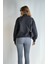 Kadın Balıkçı Yaka Uzun Kollu Basic Sweatshirt 6