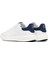 Erkek Beyaz Bağcıklı Kalın Tabanlı Deri Sneaker 25WFD685318 5