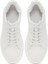 Erkek Beyaz Bağcıklı Kalın Tabanlı Deri Sneaker 25WFD694318 7