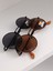 Polarize Yuvarlak lennon siyah Güneş Gözlüğü Unisex 6