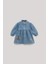 Kız Bebek Denim Elbise Kloş Tasarım Günlük Kullanım İçin Gri Renkli 1