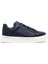 Erkek Lacivert Bağcıklı Kalın Tabanlı Deri Sneaker 25WFD685218 1