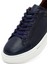 Erkek Lacivert Bağcıklı Kalın Tabanlı Deri Sneaker 25WFD685218 8