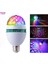 Rgb Renkli LED Döner Başlıklı Disko Topu Ampul 3W Priz Duy Dahil E27 Düğün Dernek Eğlence Dans Disko Show Için Flaş 0801 6