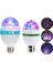 Rgb Renkli LED Döner Başlıklı Disko Topu Ampul 3W Priz Duy Dahil E27 Düğün Dernek Eğlence Dans Disko Show Için Flaş 0801 10