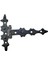 Antika Tarz Dekoratif Pirinç Yıldız Kuyruklu Menteşe - 85X110 Mm, Oksit 1