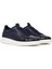 Erkek Lacivert Bağcıklı Kalın Tabanlı Deri Sneaker 25WFD693618 3
