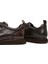 Erkek Kahverengi Bağcıklı Deri Casual Sneaker 25WFD693522 8