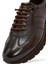 Erkek Kahverengi Bağcıklı Deri Casual Sneaker 25WFD693522 9