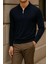 Erkek Kışlık Basic Uzun Kol Lacivert Bol Sweatshirt 3