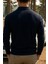 Erkek Kışlık Yarım Fermuarlı Lacivert Sweatshirt 5