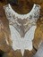 Ekru Kelebekli Tül Yaka Dikiş Aksesuarı 36X27 cm 1