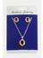 Oval Zirkon Taşlı Set Kolye 3