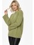 Basic Kadın Kazak Yeşil Oversize 2