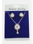 Oval Zirkon Taşlı Set Kolye 4