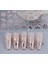 Rose Gold Çiçek Tırnak Süsleme Stickerı Nail Art Süslemeleri 2