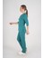 Unisex Ameliyat Yeşili Violet Model Scrubs Takım Doktor Hemşire Üniforması 5