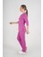 Unisex Açık Mor Violet Model Scrubs Takım Doktor Hemşire Üniforması 2