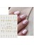 Gold Parıltılı Dallar Tırnak Süsleme Stickerı Nail Art Süslemeleri 1