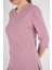 Unisex Pudra Violet Model Scrubs Takım Doktor Hemşire Üniforması 3