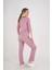 Unisex Pudra Violet Model Scrubs Takım Doktor Hemşire Üniforması 6