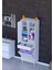 Asra 55X173X32,5CM 1 Çekmece, 1 Göz Sepet, 1 Kapak, 8 Gözlü Organizatör Mutfak Dolabı Çok Amaçlı Dolap 1