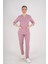 Unisex Pudra Violet Model Scrubs Takım Doktor Hemşire Üniforması 1