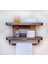 Ahşap Banyo Rafı, Rustic Banyo Düzenleyici, Ahşap Havluluk Raf, Ahşap Havluluk 1